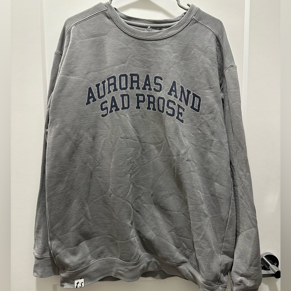 Taylor Swift Auroras and Sad Prose Crewneck Sweatshirt Folklore